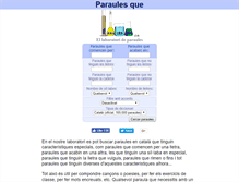 Tablet Screenshot of paraulesque.com